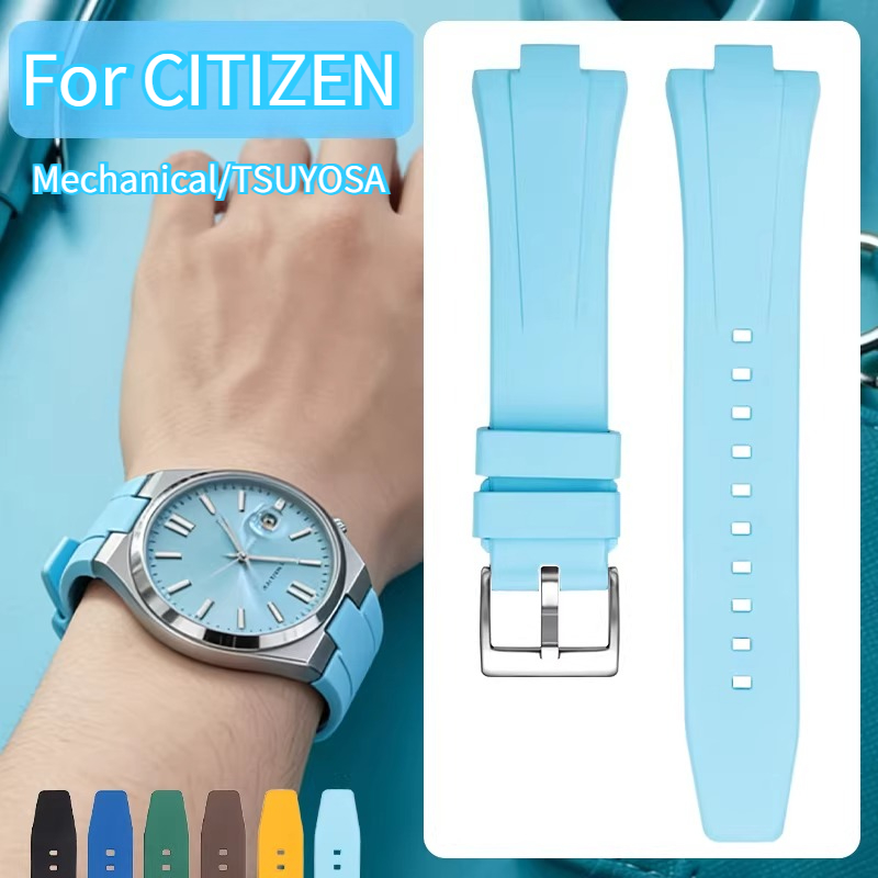 Citizen Watch Tsuyosa - Correa de reloj de caucho fluorado