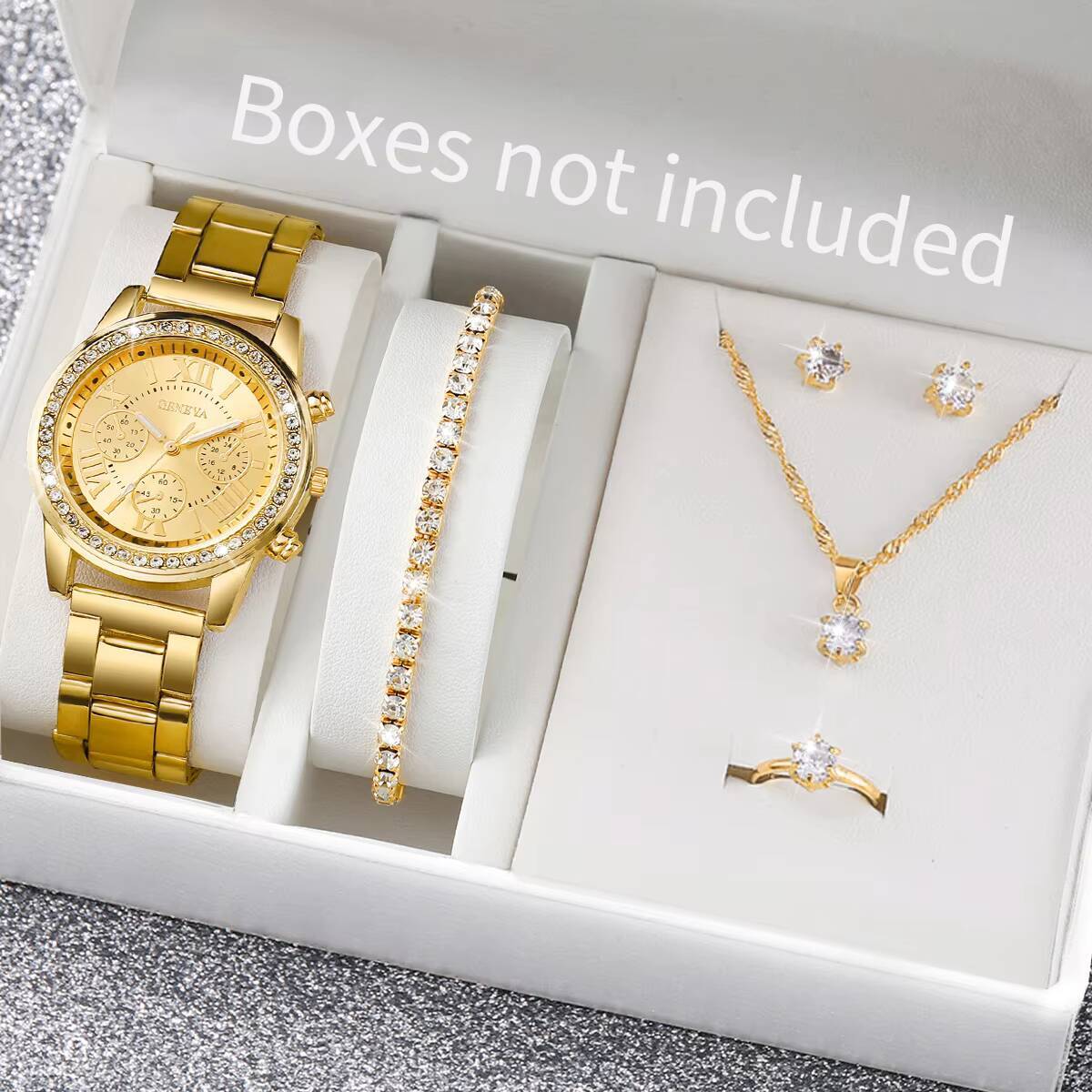 Jewels On Watches - Juego de 6 relojes de pulsera