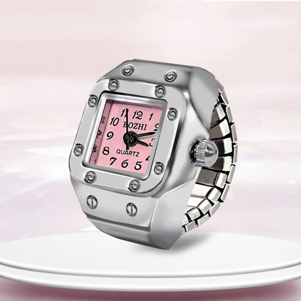 Jewelry Watches For Men - Reloj de Anillo con Esfera Cuadrada