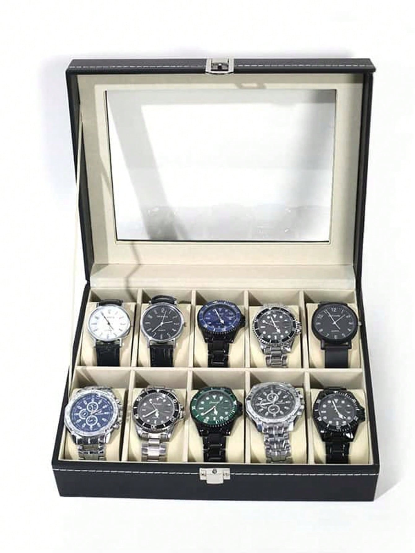 Jewelry Watches For Men - Caja de Relojes de Cuero con