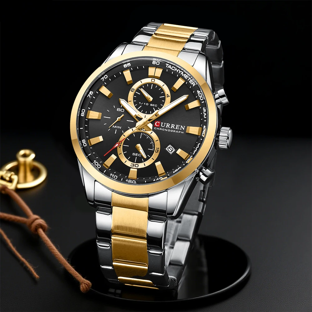 Jewelry Watch - CURREN Casual cuarzo cronógrafo relojes deportivos