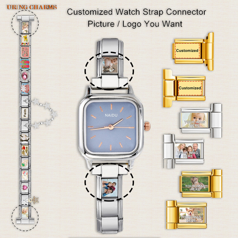 Jewelry Watches For Men - 1 par de conector de correa