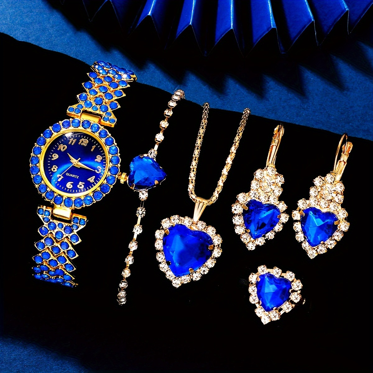 Jewelry Watches For Ladies - Conjunto de reloj y joyería elegante