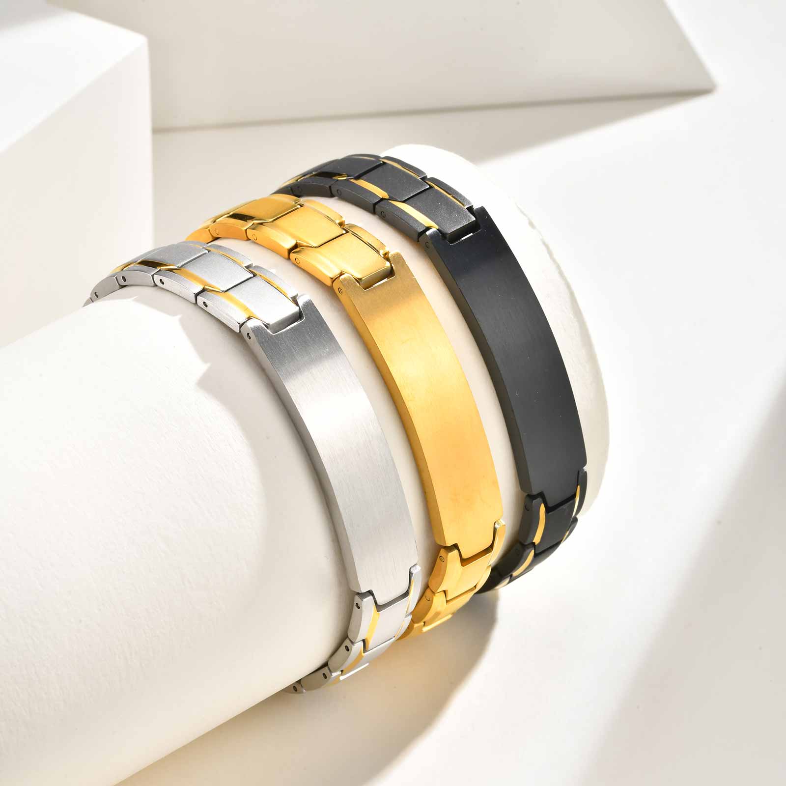 Pulsera grabada con texto de n - Jewelry Watches For Men reseña y precio