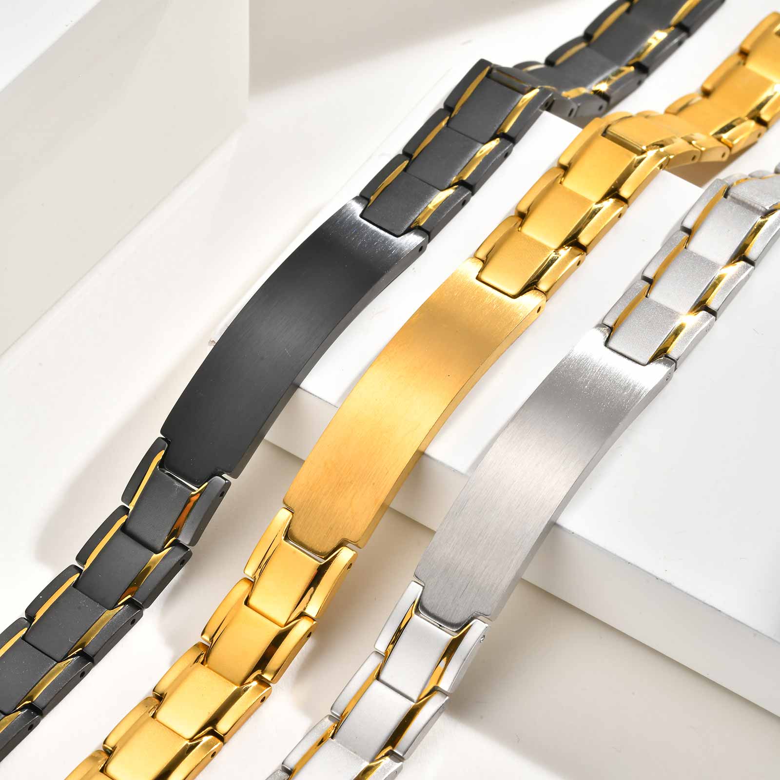 Pulsera grabada con texto de n - Jewelry Watches For Men reseña y precio
