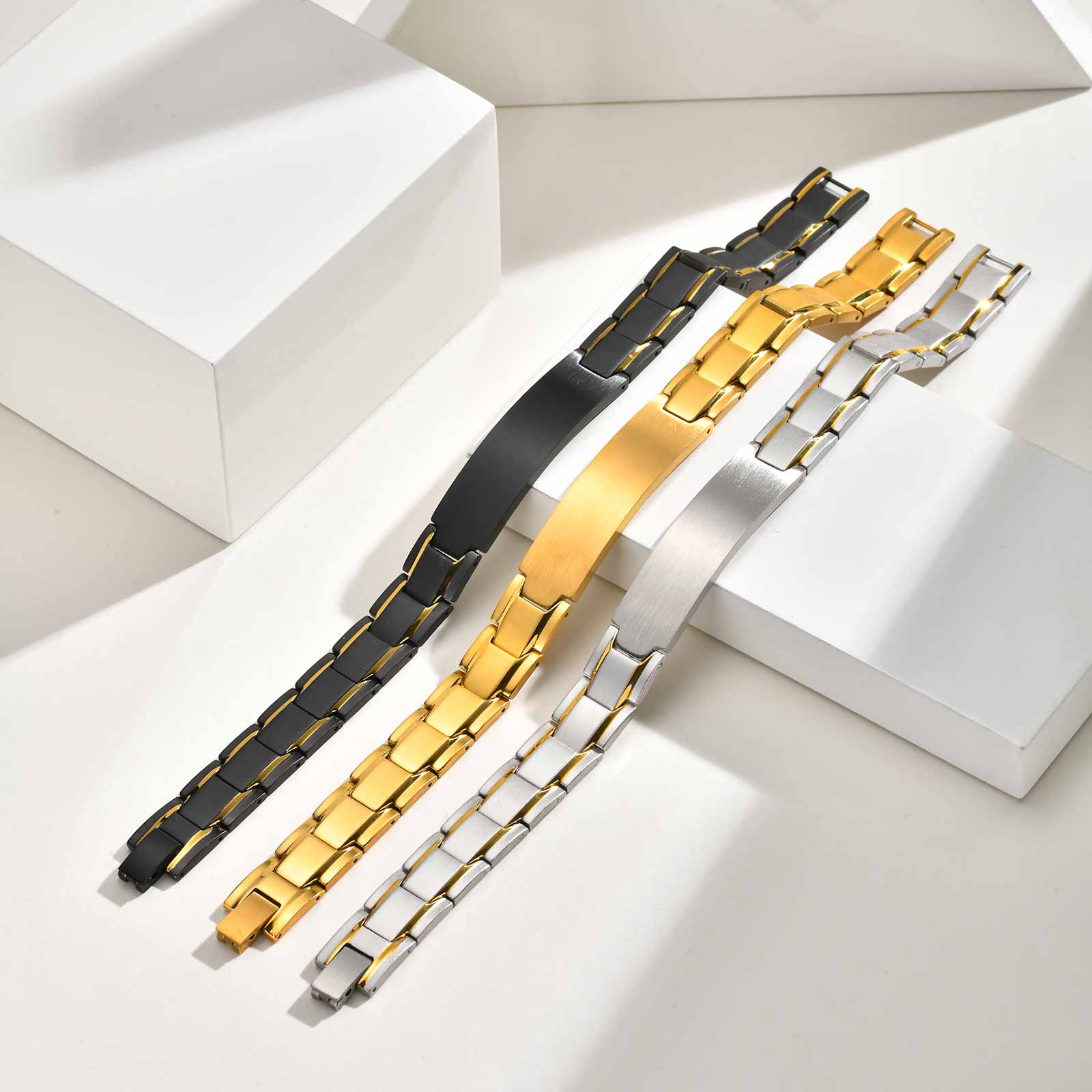 Pulsera grabada con texto de n - Jewelry Watches For Men reseña y precio