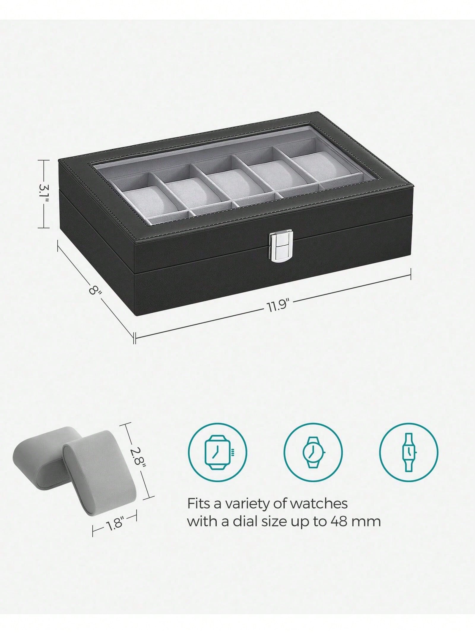 Caja para relojes con cerradur - Jewels On Watches reseña y precio