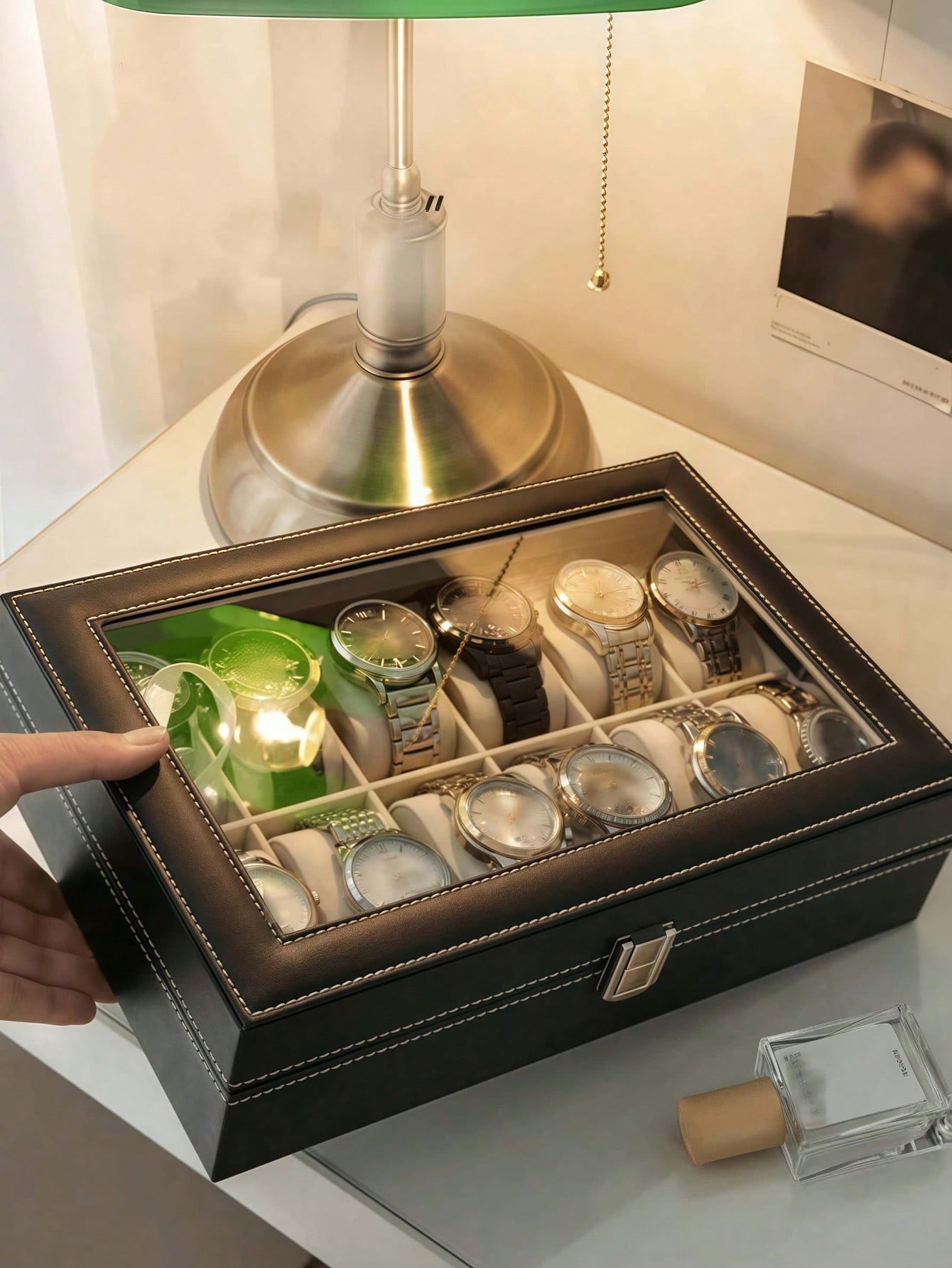 Caja de Relojes de Cuero con C - Jewelry Watches For Men reseña y precio