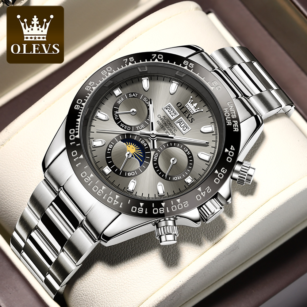 OLEVS 6654 reloj de lujo para  - Seiko Watch 5 Sports reseña y precio