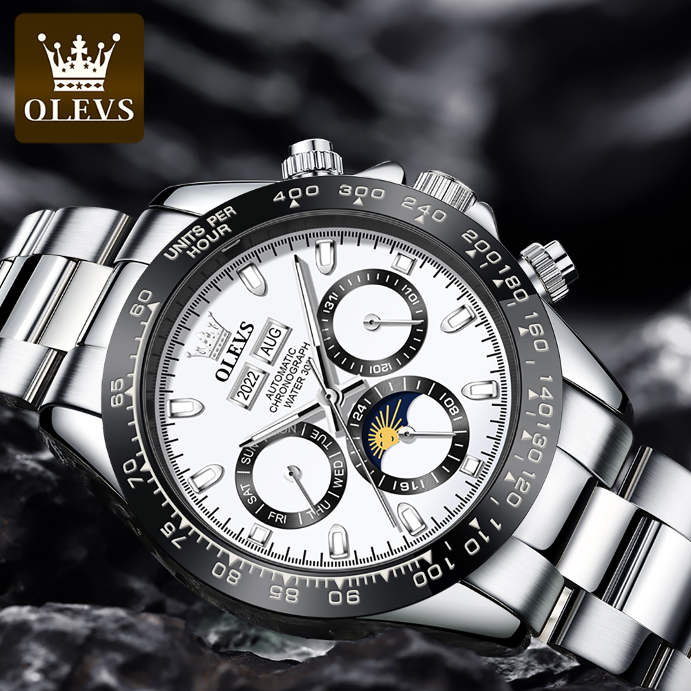 OLEVS 6654 reloj de lujo para  - Seiko Watch 5 Sports reseña y precio