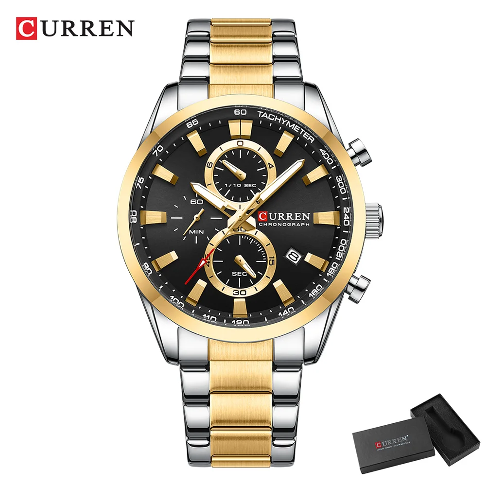 CURREN Casual cuarzo cronógraf - Jewelry Watch reseña y precio