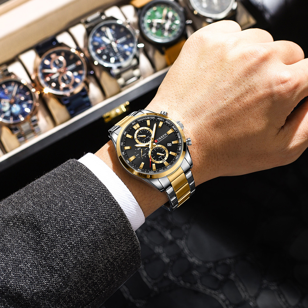 CURREN Casual cuarzo cronógraf - Jewelry Watch reseña y precio