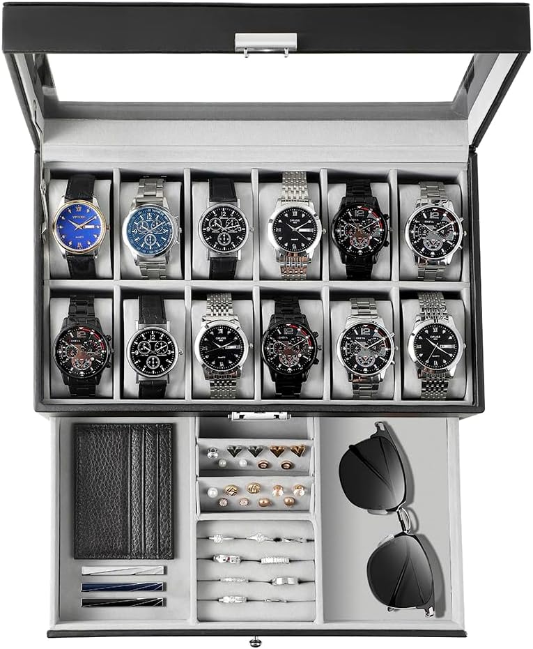 Estuche Organizador de Relojes - Jewelry Watches For Men reseña y precio